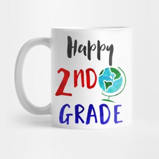 Happy 2nd Grade - Elementary Teacher and Student Mug